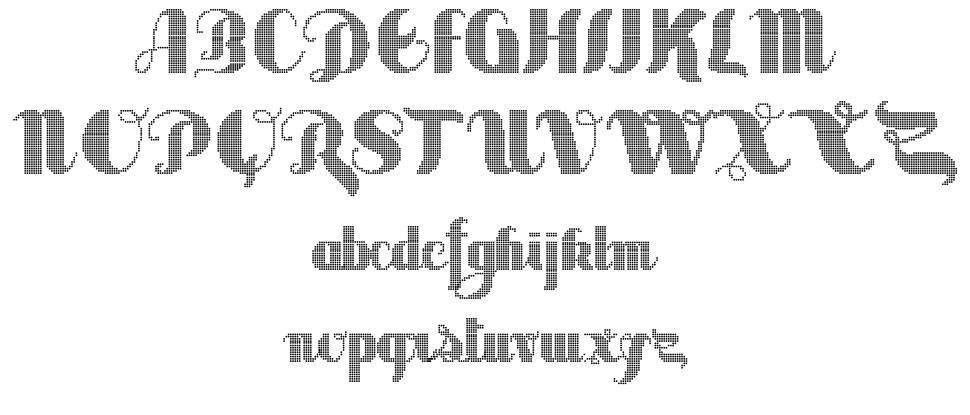 Sabor Digital font specimens