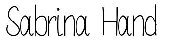 Sabrina Hand font