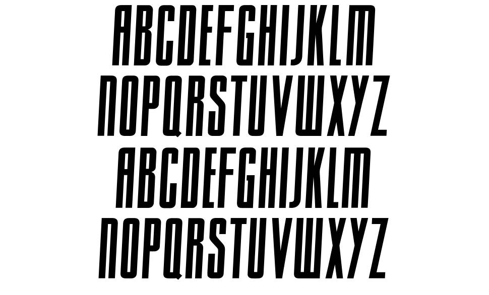 Sacco font specimens