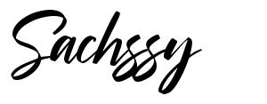 Sachssy font