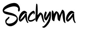 Sachyma font