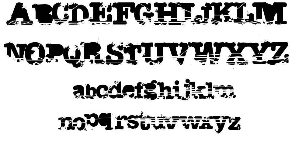 Sacrafical font specimens