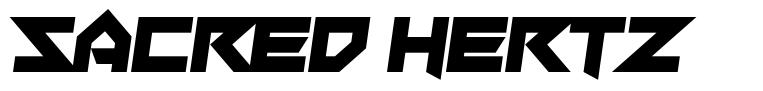 Sacred Hertz 字形