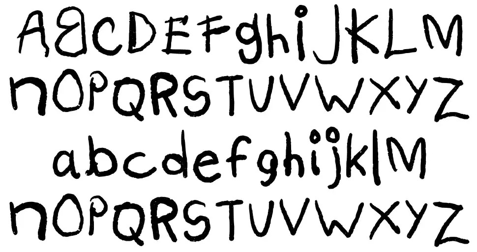 Sade Kids font specimens