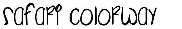 Safari Colorway font