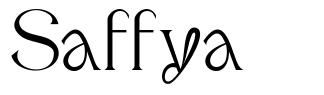 Saffya 字形