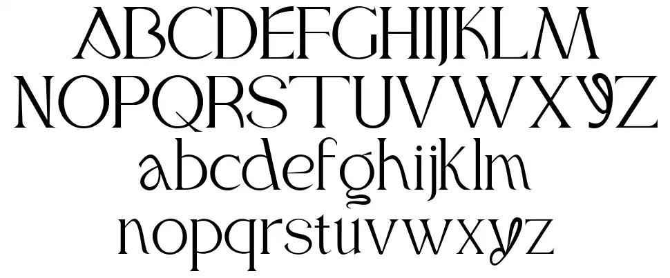 Saffya font specimens