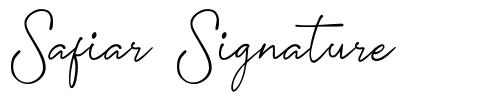 Safiar Signature czcionka