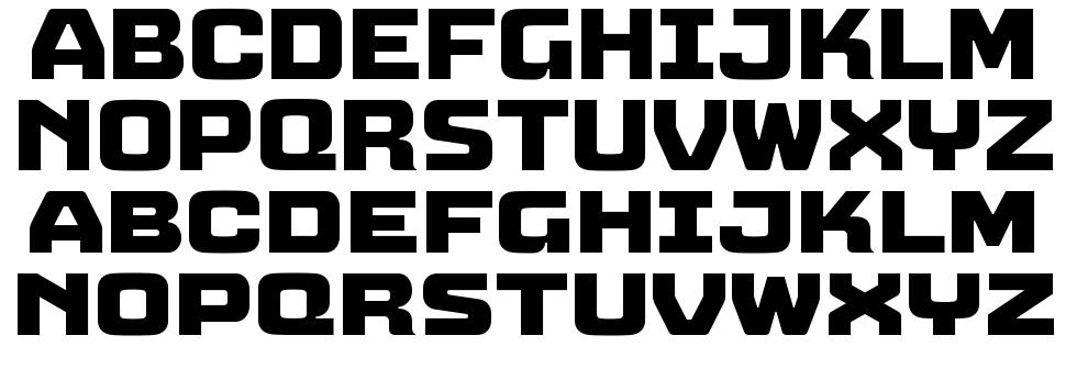 Sagu Exora font Örnekler