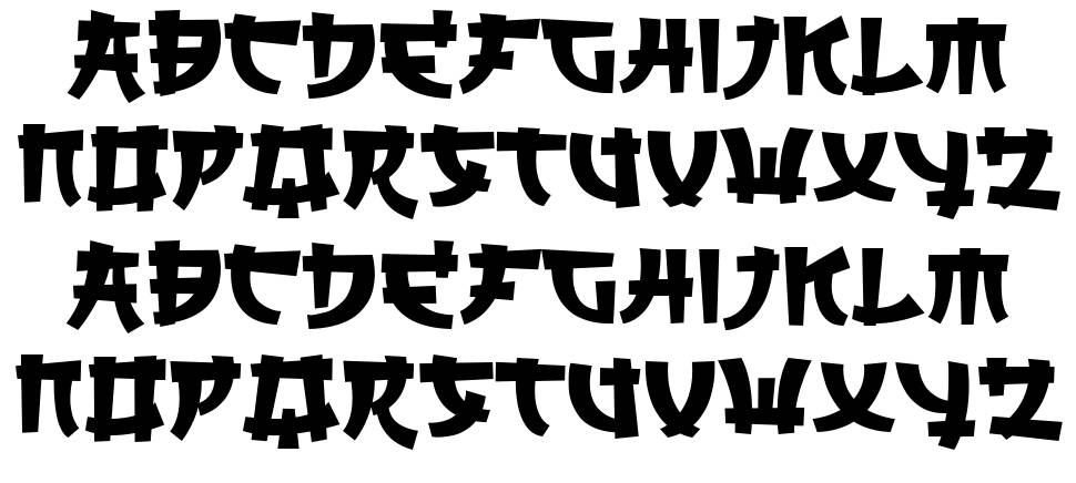 Saikyo font specimens