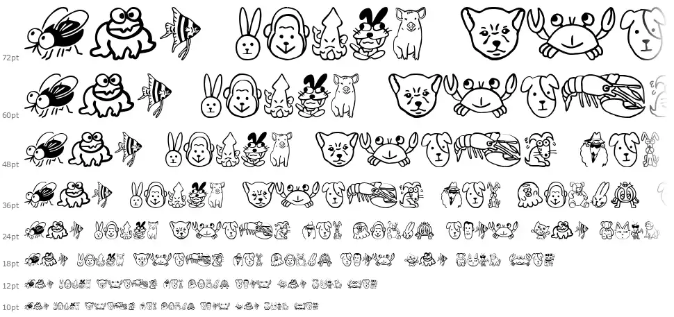 Sakabe Animal 01font waterfall