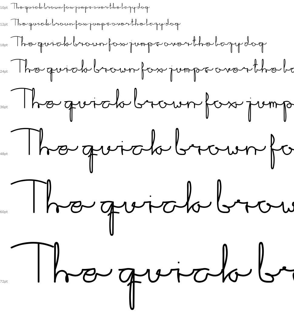 Sakila Script font Şelale