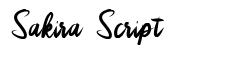 Sakira Script font