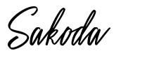 Sakoda шрифт