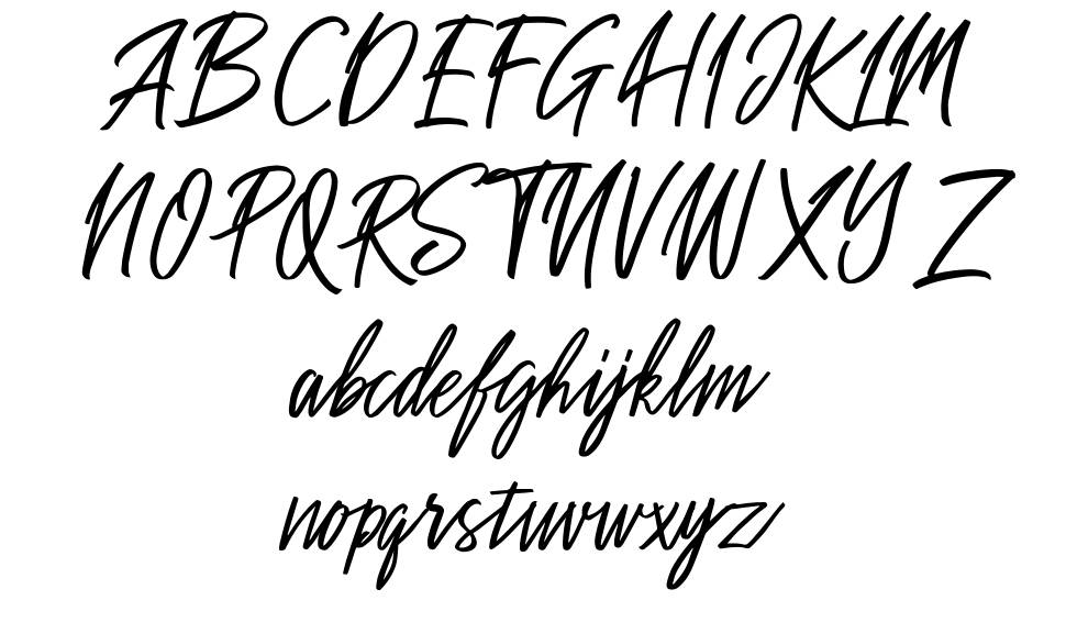 Sakoda font Örnekler