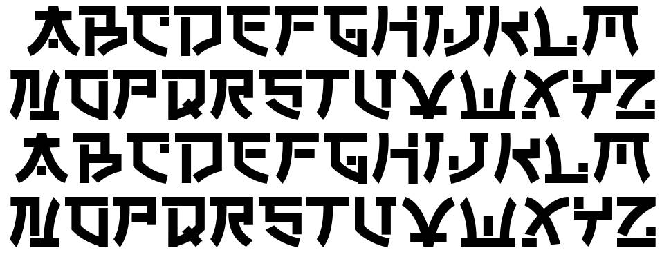 Sakurata font Örnekler