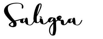 Saligra шрифт