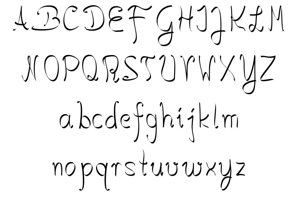 Salkin Handschrift police spécimens
