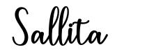 Sallita шрифт