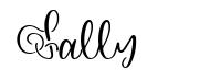 Sally font