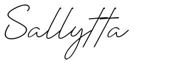 Sallytta 字形