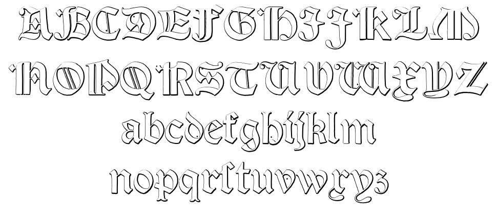 Salterio font specimens