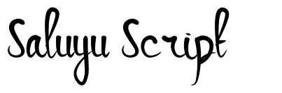 Saluyu Script font