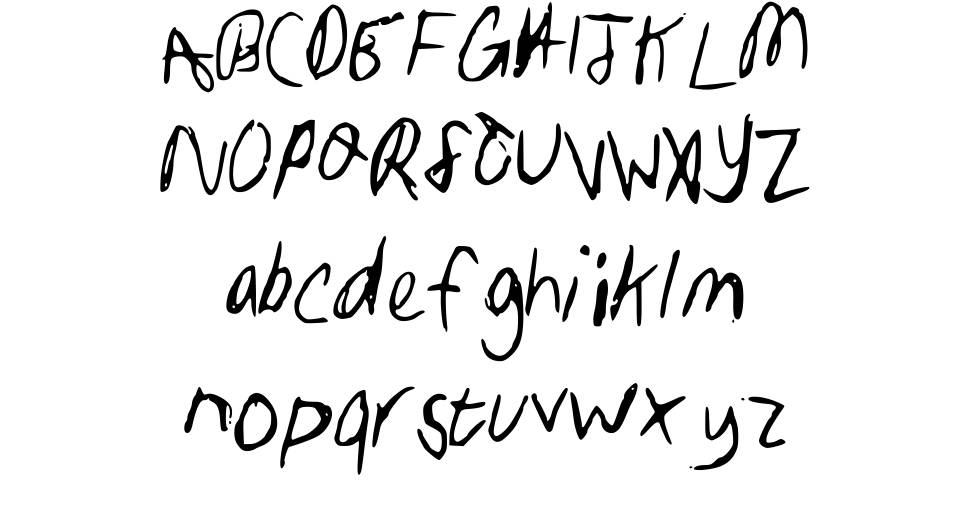 Sam Handwriting font specimens