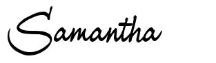 Samantha шрифт