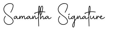 Samantha Signature font