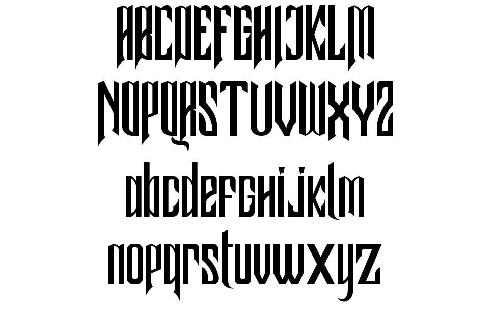 Samhock font specimens