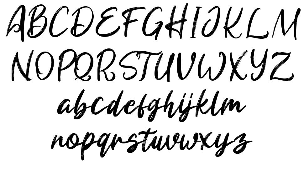 Samona font specimens