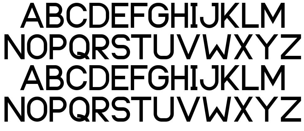 Samosan font specimens