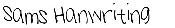 Sams Hanwriting フォント