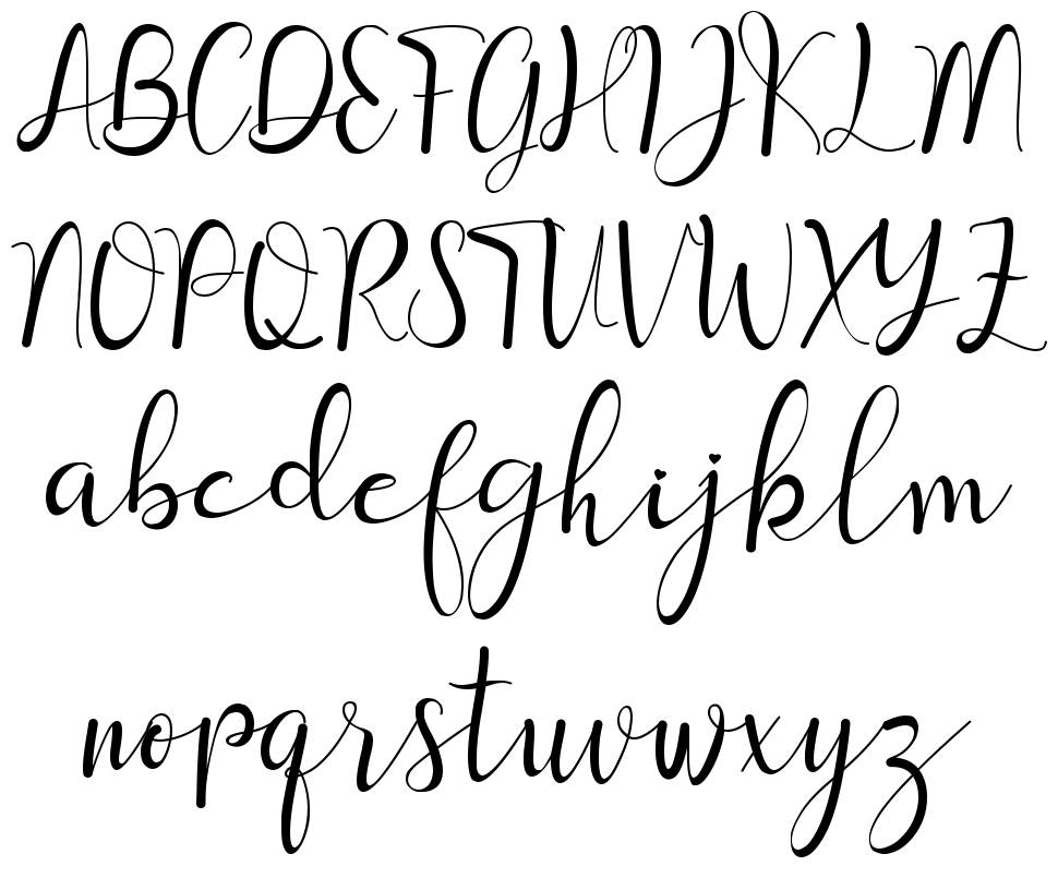 Sanantha font specimens