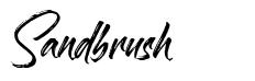 Sandbrush フォント