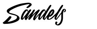 Sandels шрифт