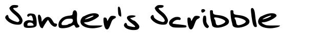 Sander's Scribble font