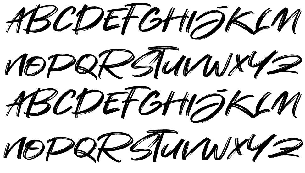 Sandiago font Örnekler