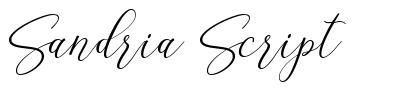 Sandria Script font