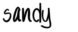 Sandy font