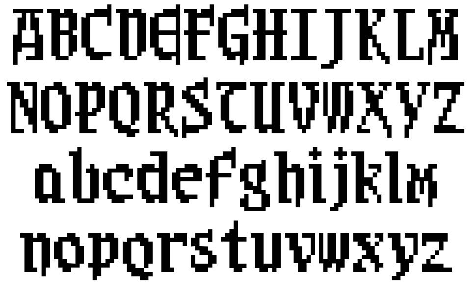Sangoku4 font specimens