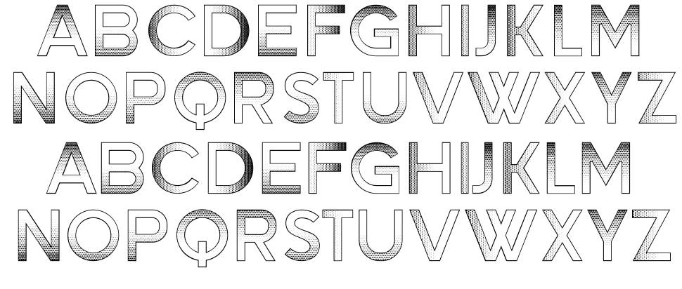 Sangria font specimens