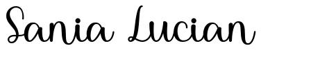 Sania Lucian шрифт