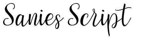 Sanies Script font