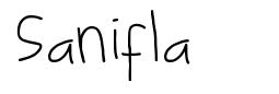Sanifla шрифт