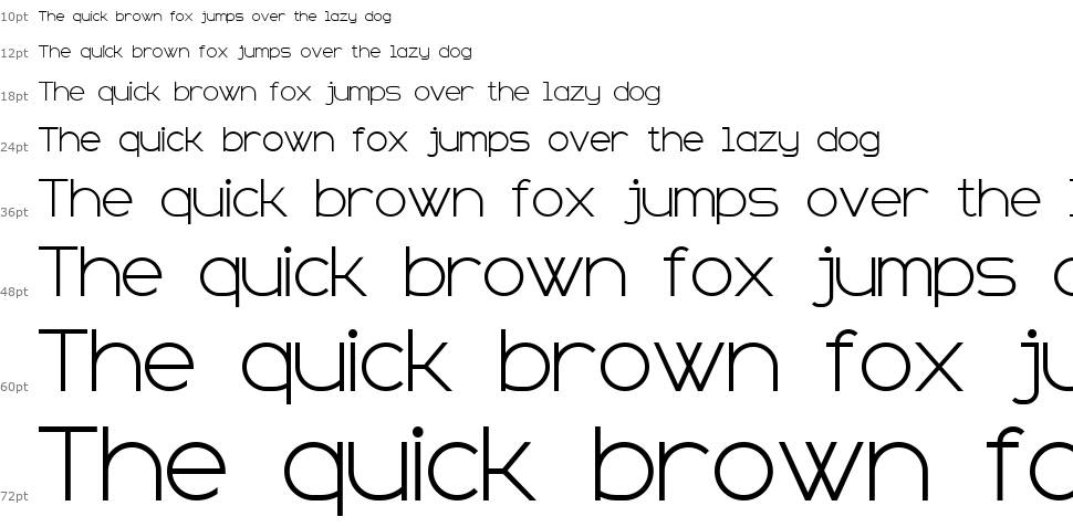 Sans Serif Plus 7 carattere Cascata