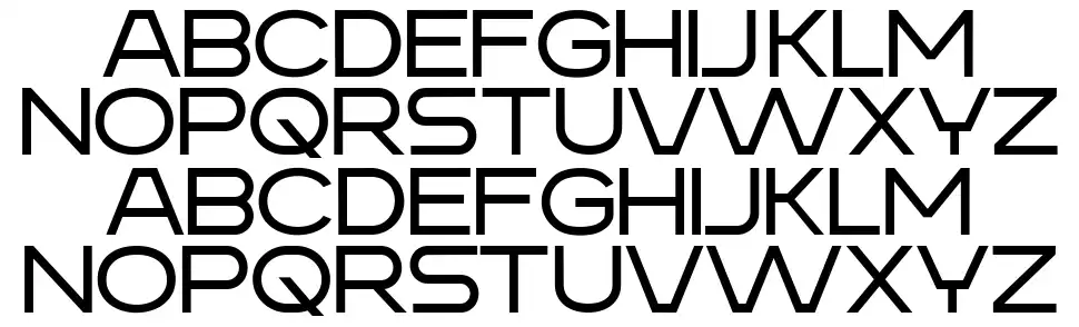 Sanset font specimens