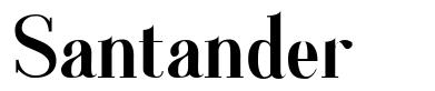 Santander шрифт
