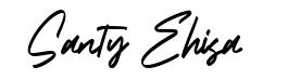Santy Ehisa шрифт